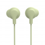 Slúchadlá Curly, do uší, mikrofón, ochrana kábla, USB‑C, zelené