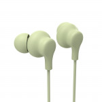 Slúchadlá Curly, do uší, mikrofón, ochrana kábla, USB‑C, zelené