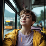Slúchadlá Curly, do uší, mikrofón, ochrana kábla, USB‑C, oranžové
