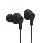Slúchadlá Popply, do uší, mikrofón, ochrana kábla, 3,5 mm, čierne Slúchadlá Popply, do uší, mikrofón, ochrana kábla, 3,5 mm, čierne