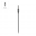 Slúchadlá Popply, do uší, mikrofón, ochrana kábla, 3,5 mm, čierne Slúchadlá Popply, do uší, mikrofón, ochrana kábla, 3,5 mm, čierne