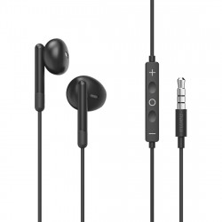 Slúchadlá Noble, do uší, mikrofón, ochrana kábla, 3,5 mm, tmavé