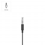Slúchadlá Noble, do uší, mikrofón, ochrana kábla, 3,5 mm, tmavé Slúchadlá Noble, do uší, mikrofón, ochrana kábla, 3,5 mm, tmavé