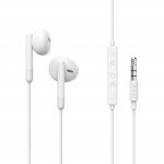 Slúchadlá Noble, do uší, mikrofón, ochrana kábla, 3,5 mm, biele