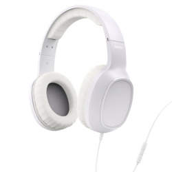 Slúchadlá Fun C, On‑Ear, mikrofón, jednostranný kábel, USB‑C, biele