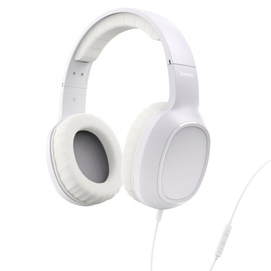 Slúchadlá Fun C, On‑Ear, mikrofón, jednostranný kábel, USB‑C, biele