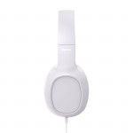 Slúchadlá Fun C, On‑Ear, mikrofón, jednostranný kábel, USB‑C, biele