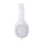 Slúchadlá Fun C, On‑Ear, mikrofón, jednostranný kábel, USB‑C, biele