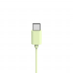 Slúchadlá Fun C, On‑Ear, mikrofón, jednostranný kábel, USB‑C, zelené