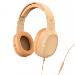 Slúchadlá Fun C, On‑Ear, mikrofón, jednostranný kábel, USB‑C, oranžové