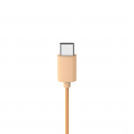 Slúchadlá Fun C, On‑Ear, mikrofón, jednostranný kábel, USB‑C, oranžové