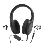 Televízne slúchadlá, Over‑Ear, kábel 6 m, regulácia hlasitosti