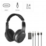 Televízne slúchadlá, Over‑Ear, 2,4 GHz dongle + Bluetooth®, hlasitosť
