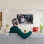 Televízne slúchadlá, Over‑Ear, 2,4 GHz dongle + Bluetooth®, hlasitosť