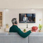 Televízne slúchadlá, Over‑Ear, 2,4 GHz stanica + Bluetooth®, hlasitosť