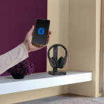 Televízne slúchadlá, Over‑Ear, 2,4 GHz stanica + Bluetooth®, hlasitosť