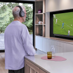 Televízne slúchadlá, Over‑Ear, 2,4 GHz stanica + Bluetooth®, hlasitosť