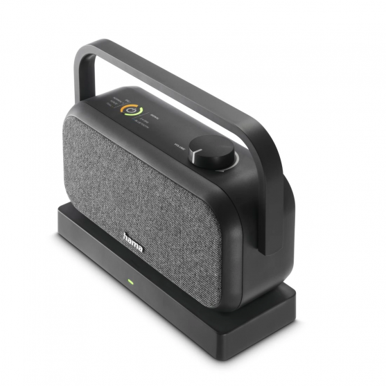Reproduktory k televízoru, 2,4 GHz stanica + Bluetooth®, prenosné, stereo Reproduktory k televízoru, 2,4 GHz stanica + Bluetooth®, prenosné, stereo