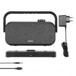 Reproduktory k televízoru, 2,4 GHz stanica + Bluetooth®, prenosné, stereo Reproduktory k televízoru, 2,4 GHz stanica + Bluetooth®, prenosné, stereo