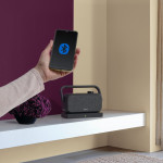 Reproduktory k televízoru, 2,4 GHz stanica + Bluetooth®, prenosné, stereo Reproduktory k televízoru, 2,4 GHz stanica + Bluetooth®, prenosné, stereo