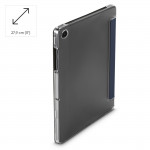 Fold Clear, puzdro pre Samsung Galaxy Tab A9+ 11, tmavomodré
