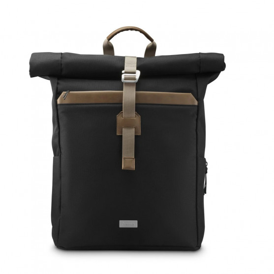 Laptopový batoh Silvan, rolltop, udržateľný, do 41 cm (16,2), čierny