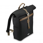 Laptopový batoh Silvan, rolltop, udržateľný, do 41 cm (16,2), čierny