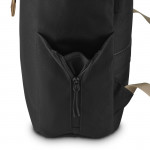 Laptopový batoh Silvan, rolltop, udržateľný, do 41 cm (16,2), čierny