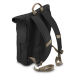 Laptopový batoh Silvan, rolltop, udržateľný, do 41 cm (16,2), čierny
