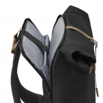 Laptopový batoh Silvan, rolltop, udržateľný, do 41 cm (16,2), čierny