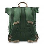 Laptopový batoh Silvan, rolltop, udržateľný, do 41 cm (16,2), zelený