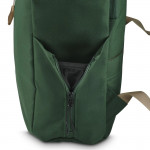 Laptopový batoh Silvan, rolltop, udržateľný, do 41 cm (16,2), zelený