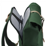 Laptopový batoh Silvan, rolltop, udržateľný, do 41 cm (16,2), zelený