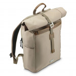 Laptopový batoh Silvan, Rolltop, udržateľný, do 41 cm (16,2), béžový