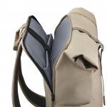 Laptopový batoh Silvan, Rolltop, udržateľný, do 41 cm (16,2), béžový