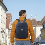 Ruksak Premium Lightweight na notebook 16,2, recyklovaný, tmavomodrý
