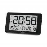 Digitálne hodiny Kuba, DCF, teplomer/hygrometer, čierne Digitálne hodiny Kuba, DCF, teplomer/hygrometer, čierne