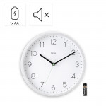 DCF rádiom riadené nástenné hodiny Menorca, analógové, Ø 25 cm, biele