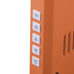 La Palma digitálne nástenné hodiny, rádiový signál, dátum, biele/oranžové