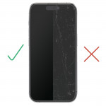 Ochranné sklo Clear Protect pre Apple iPhone 15, pomoc montáže
