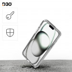 Ochranné sklo Extreme Protect pre Apple iPhone 15, pomoc montáže
