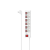 Power Strip, 6-Way, Overvoltage Protection, Individual Switches, 1.4 m, wh