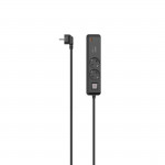 Predlžovací kábel 2 zásuvky, USB‑C/A 65 W, PD, vypínač, 1,4 m