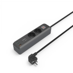 Predlžovací kábel 2 zásuvky, USB‑C/A 65 W, PD, vypínač, 1,4 m Predlžovací kábel 2 zásuvky, USB‑C/A 65 W, PD, vypínač, 1,4 m