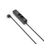 Predlžovací kábel 2 zásuvky, USB‑C/A 65 W, PD, vypínač, 1,4 m Predlžovací kábel 2 zásuvky, USB‑C/A 65 W, PD, vypínač, 1,4 m
