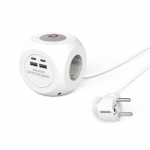 Predlžovací prívod kocka, 3x zásuvka schuko, 2x USB-C, 2x USB-A, 1,4 m Predlžovací prívod kocka, 3x zásuvka schuko, 2x USB-C, 2x USB-A, 1,4 m