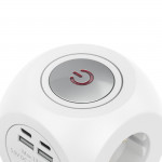 Predlžovací prívod kocka, 3x zásuvka schuko, 2x USB-C, 2x USB-A, 1,4 m Predlžovací prívod kocka, 3x zásuvka schuko, 2x USB-C, 2x USB-A, 1,4 m