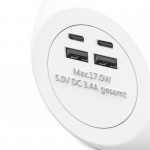 Predlžovací prívod kocka, 3x zásuvka schuko, 2x USB-C, 2x USB-A, 1,4 m Predlžovací prívod kocka, 3x zásuvka schuko, 2x USB-C, 2x USB-A, 1,4 m