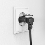 Sieťový napájací kábel, kolmé euro vidlice, 1,5 m
