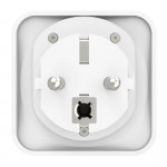 Zásuvkový adaptér univerzálny do EU, 3-pólovy, biely